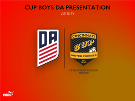 2018 CUP DA Presentation