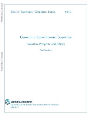Growth in Low-Income Countries: Evolution, Prospects, and Policies