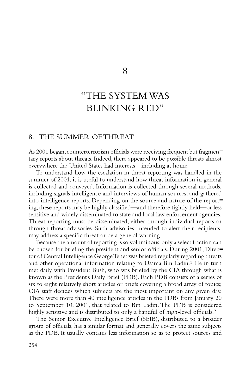 THE 9/11 COMMISSION REPORT That a Phone Call to a U.S