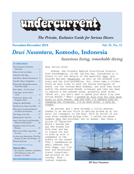 Dewi Nusantara, Komodo, Indonesia + [Other Articles] Undercurrent