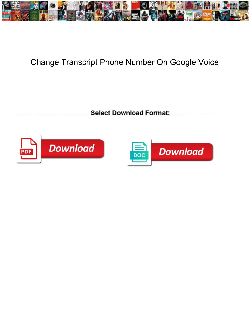 Change Transcript Phone Number on Google Voice