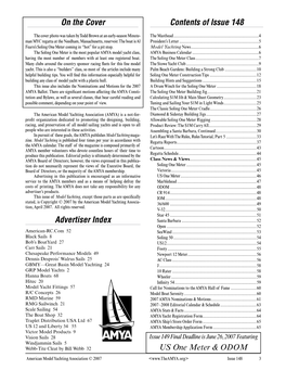 Advertiser Index Contents of Issue 148 on the Cover US One Meter