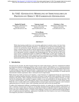 IG-VAE: Generative Modeling of Immunoglobulin Proteins by Direct