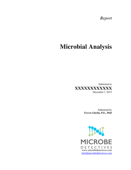 Microbial Analysis