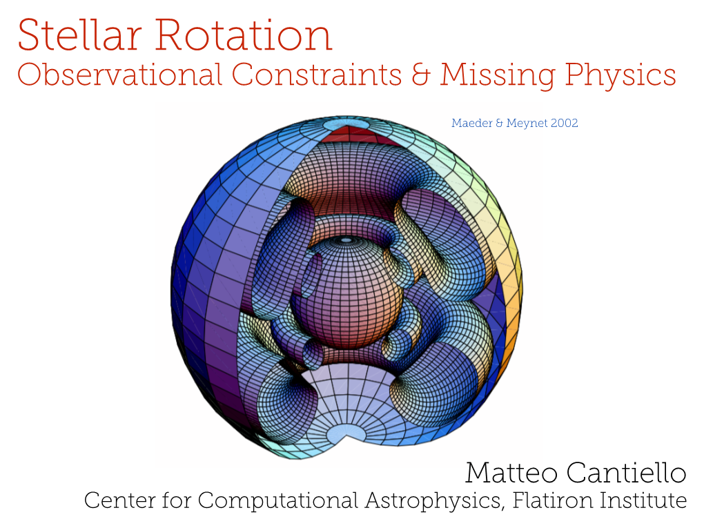 Stellar Rotation Observational Constraints & Missing Physics