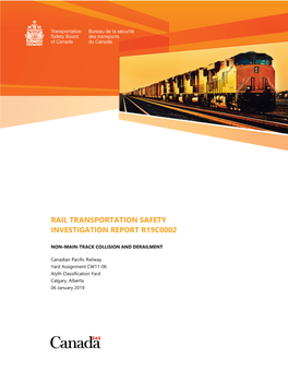 Rail Transportation Safety Investigation Report R19c0002