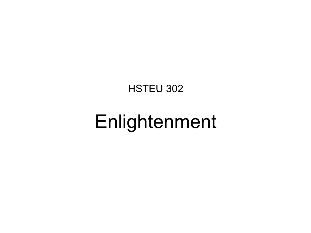 The Enlightenment & the Salons