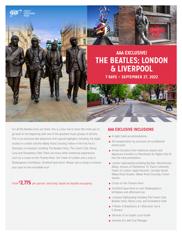 The Beatles; London & Liverpool
