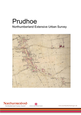Prudhoe Northumberland Extensive Urban Survey