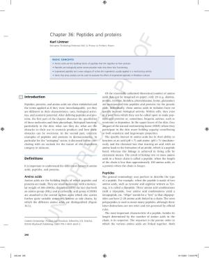 Peptides and Proteins Chapter