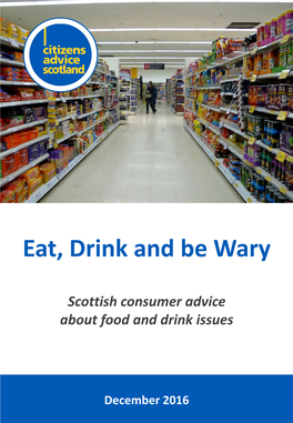 Eat, Drink and Be Wary