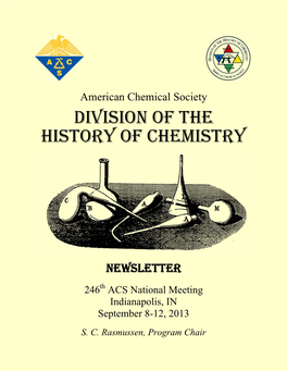 American Chemical Society DIVISION of the HISTORY of CHEMISTRY