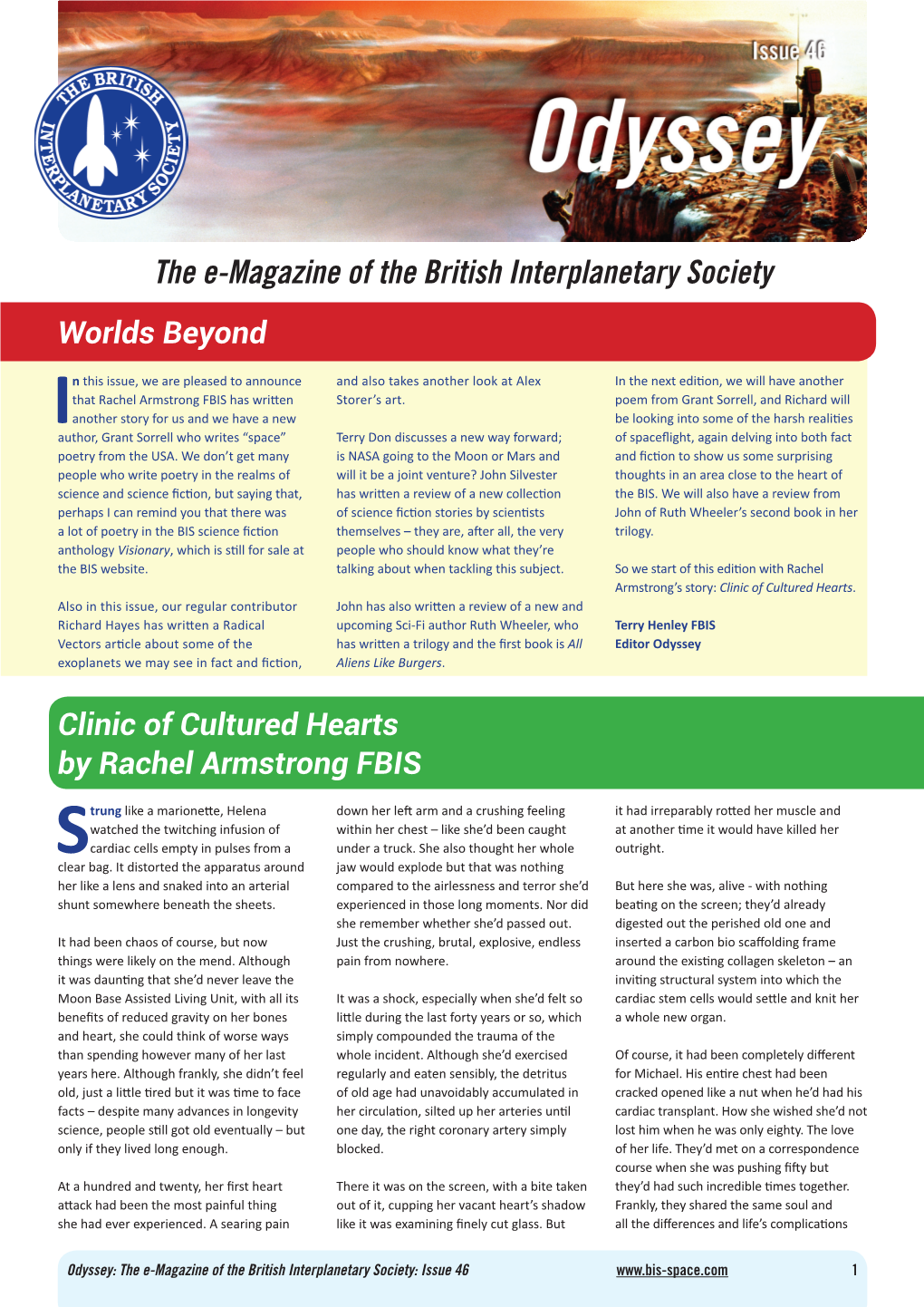 The E-Magazine of the British Interplanetary Society Worlds Beyond