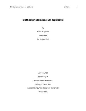 Methamphetamines an Epidemic Lyshorn 1