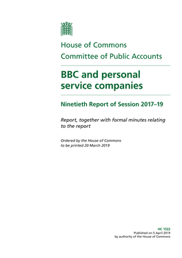 BBC and Personal Service Companies