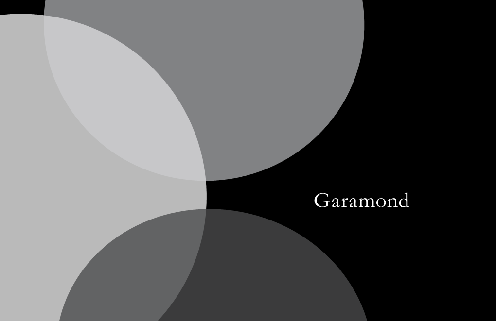 Garamond Garamond Simoncini