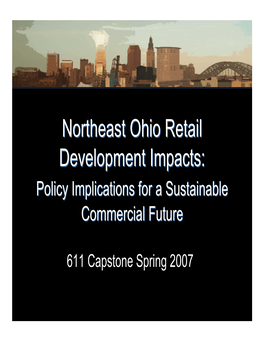 Northeast Ohio Retail Development Impacts