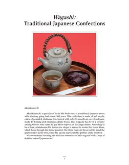 Traditional Japanese Confections