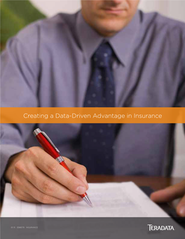 Creating a Data-Driven Advantage in Insurance