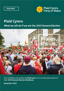 2019 Plaid Cymru Manifesto