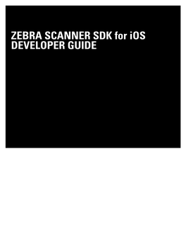 Zebra Scanner SDK for Ios Developer Guide (En)