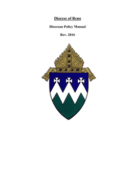 Diocesan Policy Manual Rev. 2016