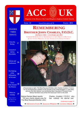 Remembering This Brother John Charles, F.O.D.C