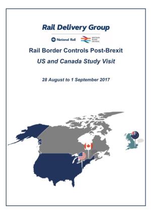 Rail Border Controls Post-Brexit: US and Canada