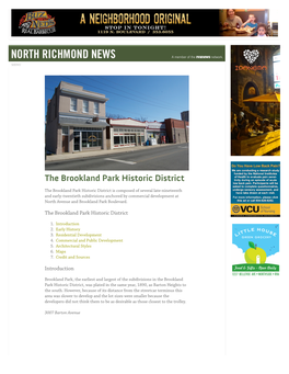The Brookland Park Historic District