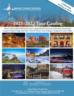 2021-2022 Tour & Cruise Catalog