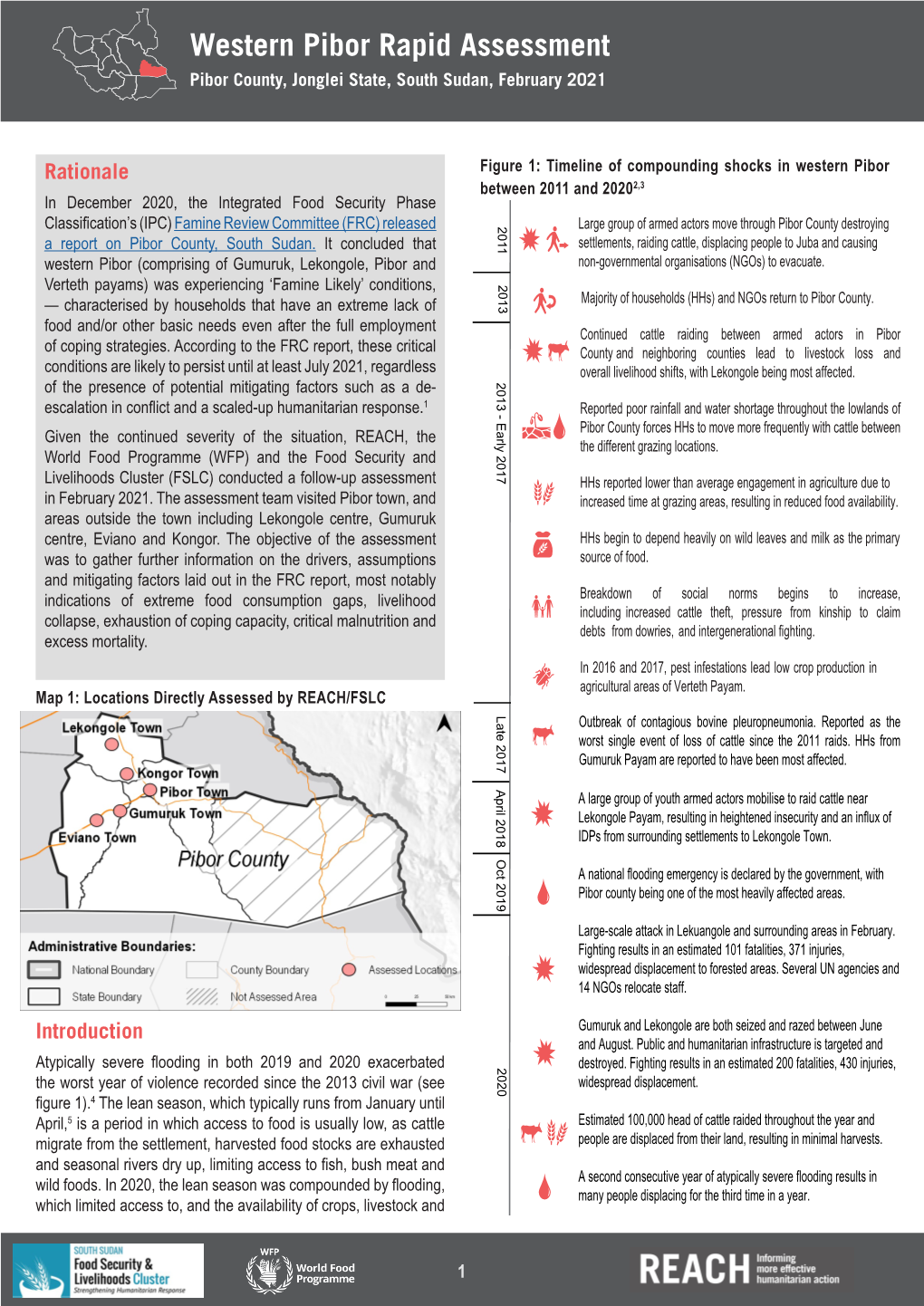 Western Pibor Rapid Assessment Pibor County, Jonglei State, South Sudan, February 2021