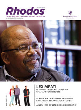 LEX MPATI Our New Chancellor on His Grahamstown Roots
