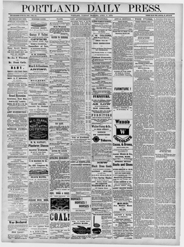 Portland Daily Press: April 9, 1878
