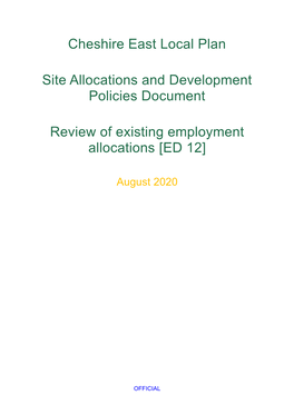 Employment Allocations Review