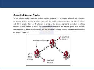Controlled Nuclear Fission