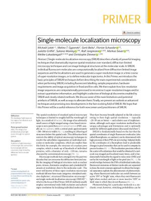 Single-Molecule Localization Microscopy Hardware