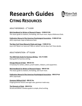 Research Guides