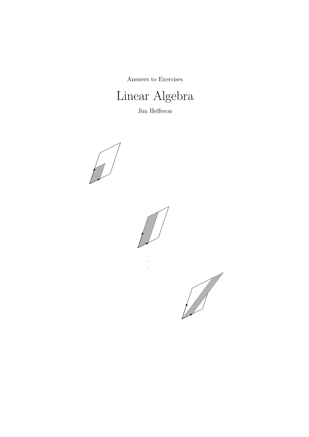 Linear Algebra Jim Hefferon