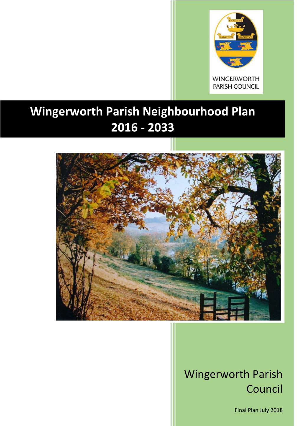 Wingerworth Parish Neighbourhood Plan 2016 - 2033