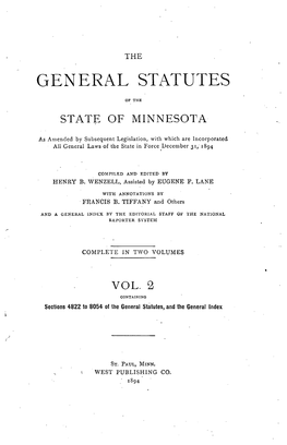 General Statutes