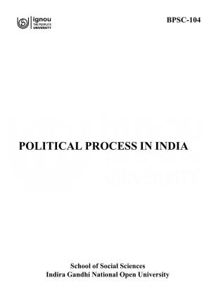 Political Process in India