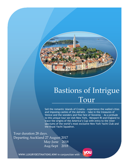 Bastions of Intrigue Tour