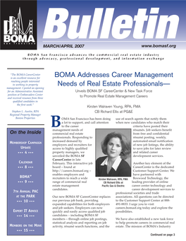 OMA Bulletin Cypress Security, LLC Is Published Bi-Monthly