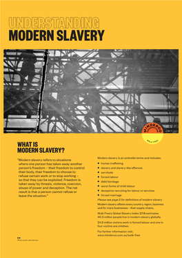 9 Aug 2021 Understanding Modern Slavery