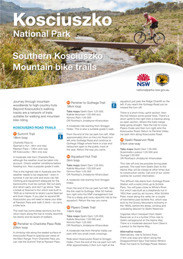 National Park Southern Kosciuszko Mountain Bike Trails