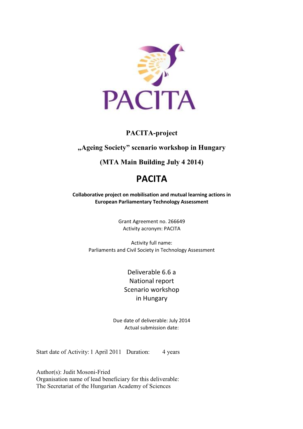 PACITA-Project