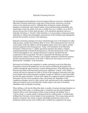 Hydraulic Fracturing Overview (PDF)