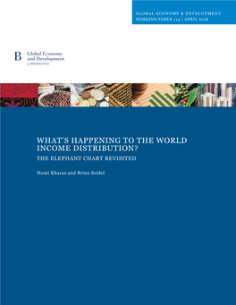 What's Happening to the World Income Distribution?