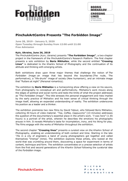 Pinchukartcentre Presents “The Forbidden Image”
