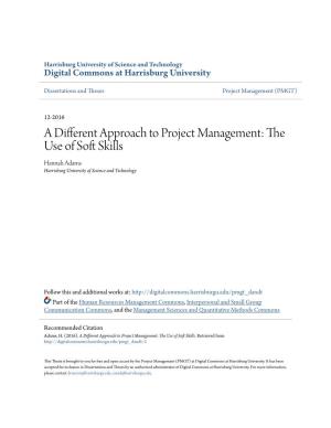 A Different Approach to Project Management: the Use of Soft Skills
